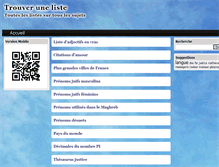 Tablet Screenshot of liste.pro